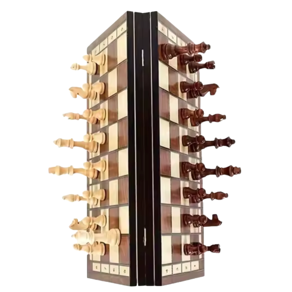 Schach-Set Holz mit 32 Holzfiguren