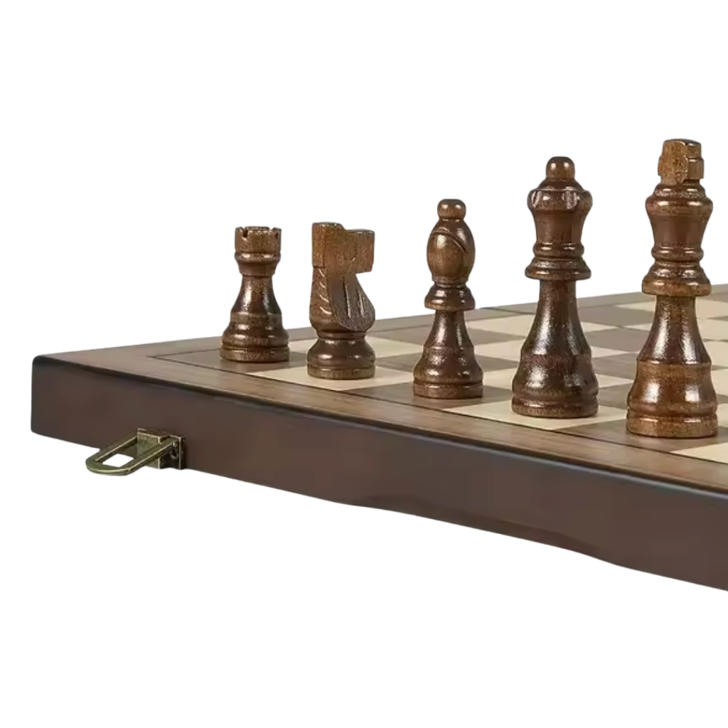 Schach-Set Holz mit 32 Holzfiguren