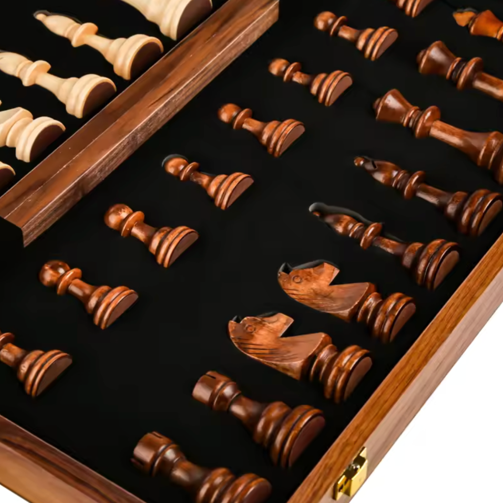 Schach-Set klappbar hell und dunkel