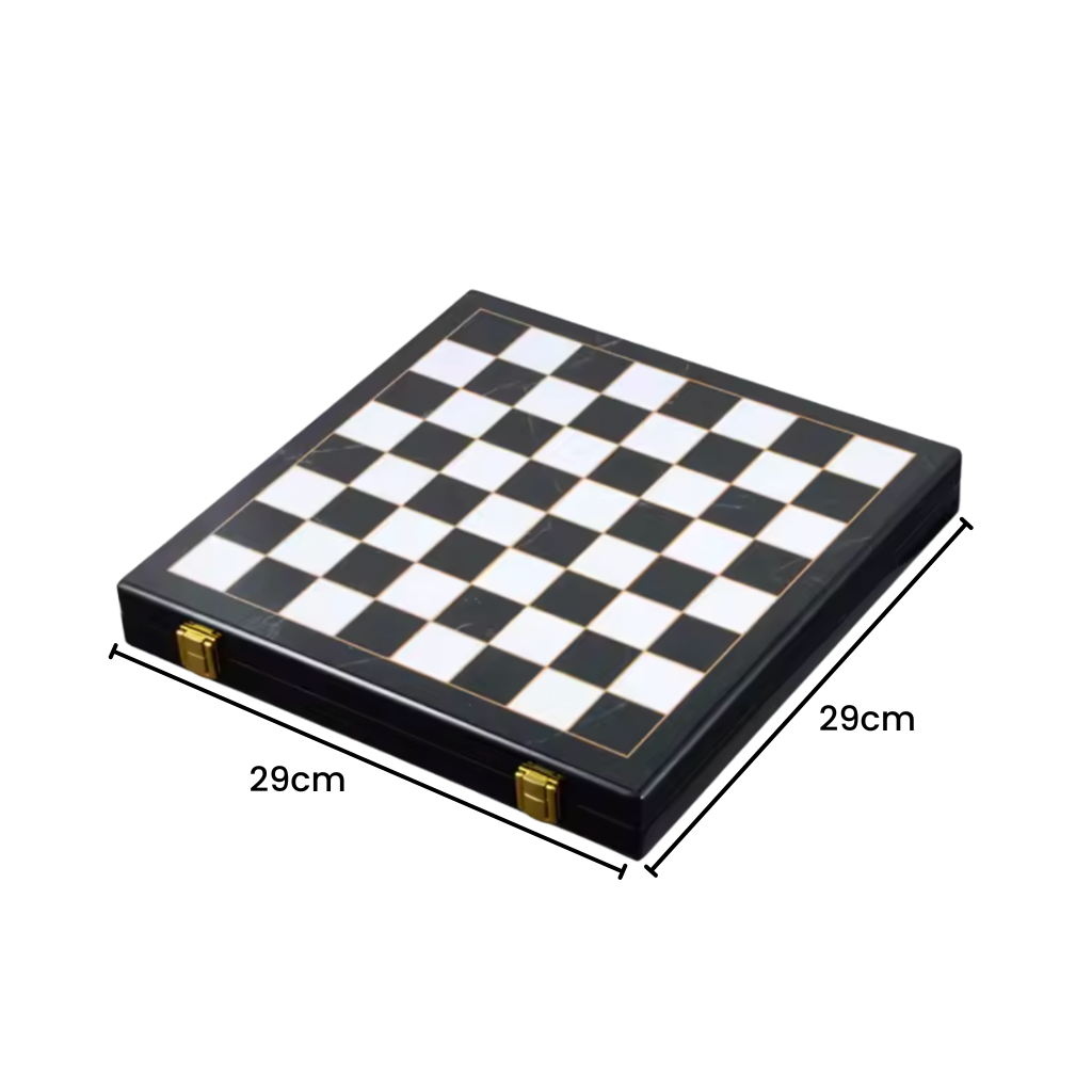 Schachspiel Zink mit 2 zusätzlichen Damen